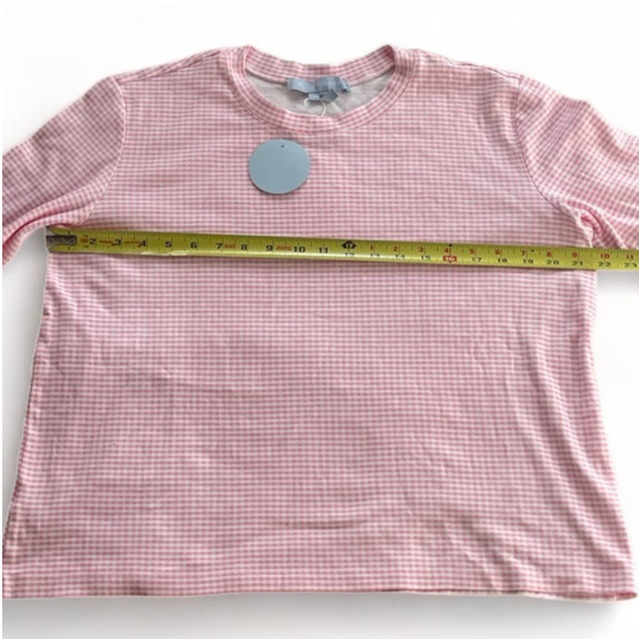 Hill House The Ivy Sleep Long Sleeve Sleep Tee Bubblegum Gingham Small - Picture 3 of 5